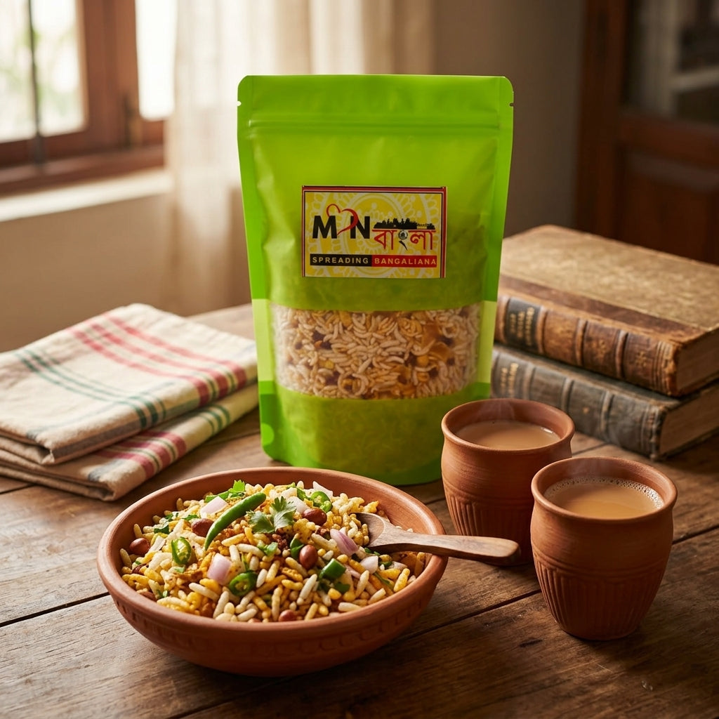 MonBangla Premium Chalbhaja – Authentic Bengali Crispy Rice Snack-250GX2