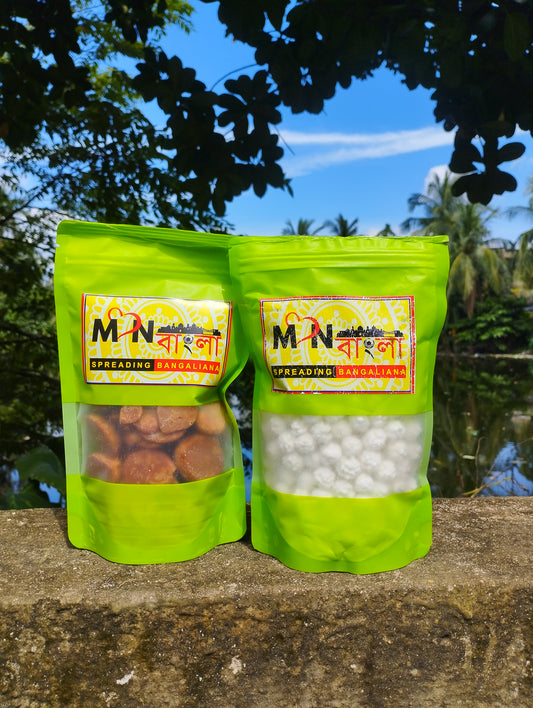 MonBangla Special Combo - Authentic Nakuldana (200g) and Gur er Lal Batasha(200g)
