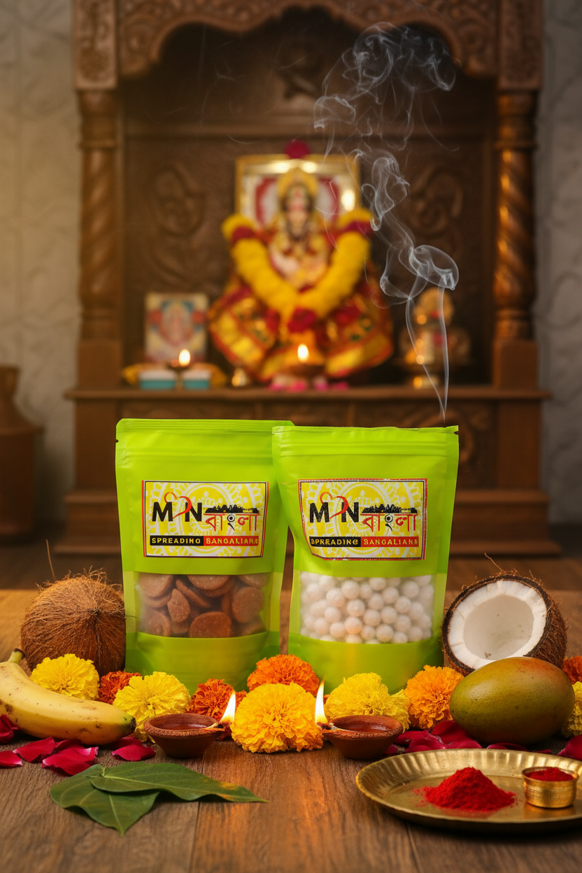 MonBangla Special Combo - Authentic Nakuldana (200g) and Gur er Lal Batasha(200g)