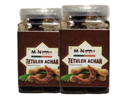 MonBangla Authentic Bengali Homemade Achar Combo - MonBangla Tetul Achar-Double Pack (200GX2)