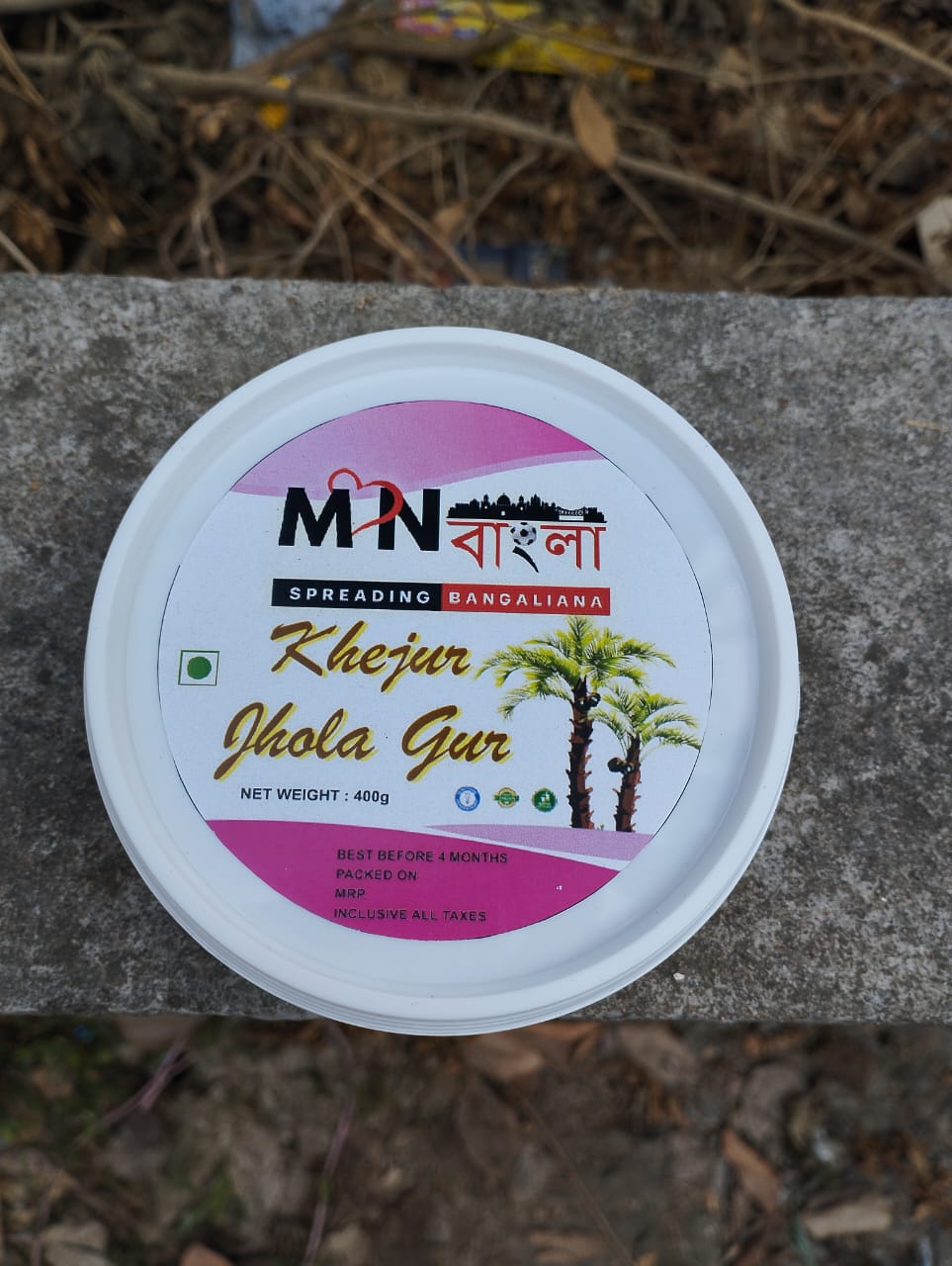 MonBangla Pure Jhola Nolen Gur (Date Palm Jaggery) - 800G (400GX 2) │Saver combo│ Pack of 2