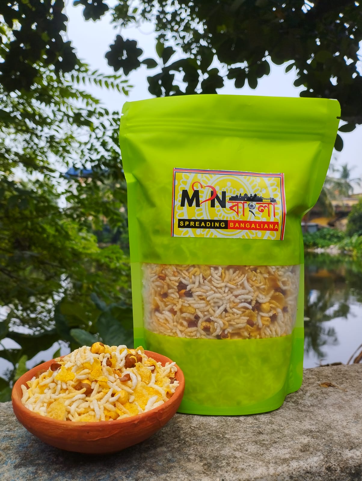 MonBangla Premium Chalbhaja – Authentic Bengali Crispy Rice Snack-250GX2