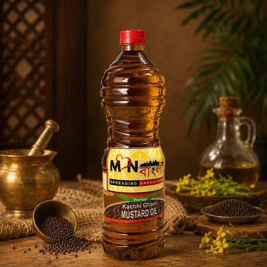 MonBangla Kather Ghani Pure Mustard Oil / Shorsher Tel - 2L
