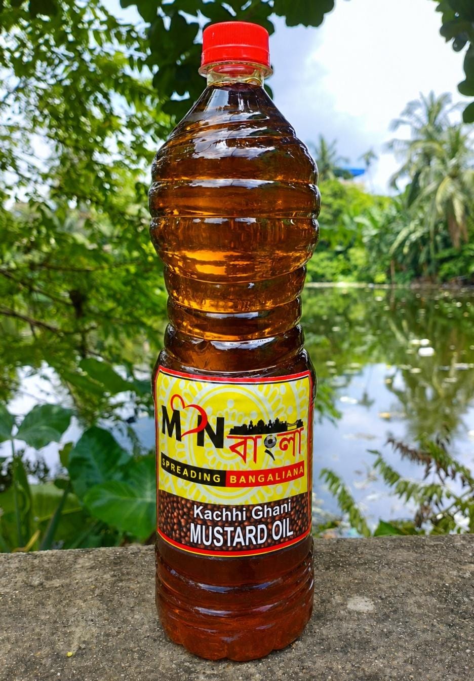 MonBangla Kather Ghani Pure Mustard Oil / Shorsher Tel - 2L