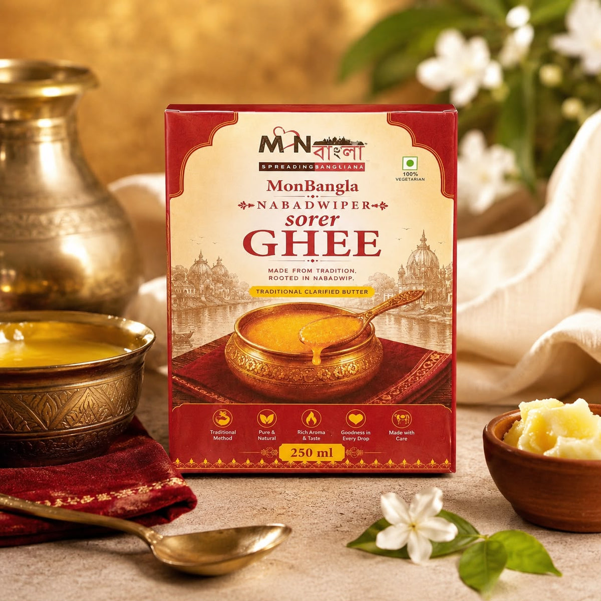 MonBangla Authentic & Pure Nabadwip er Sorer Ghee