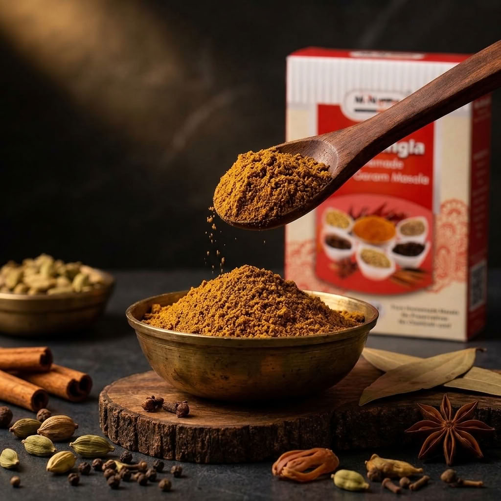 MonBangla Homemade Shahi Garam Mashla Guro 100 g - (50GX2)
