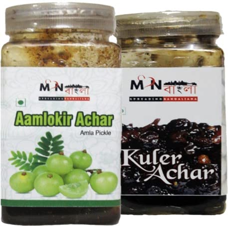 MonBangla Authentic Bengali Achar Combo - Aamloki Achar (200G)+Kul Achar (200G)……