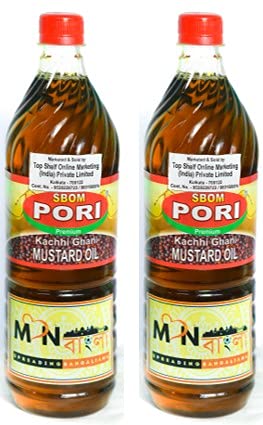 MonBangla Kather Ghani Pure Mustard Oil / Shorsher Tel - 2L