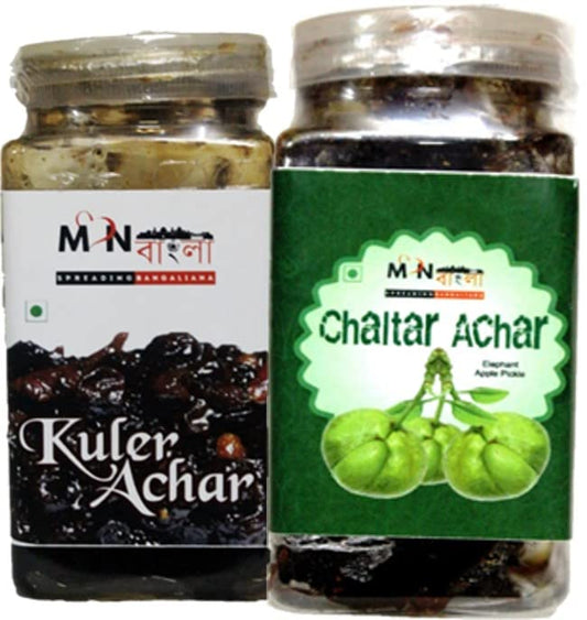 MonBangla Authentic Bengali Achar Combo - Chalta Achar (200G)+Kul Achar (200G)…