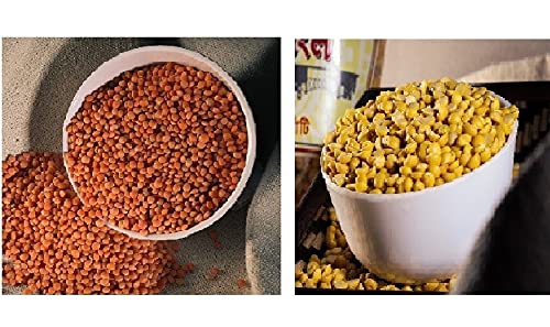 MonBangla Dal Combo - Premium Sona Masoor dal (400 g ) + Premium Matar Dal (400 g)